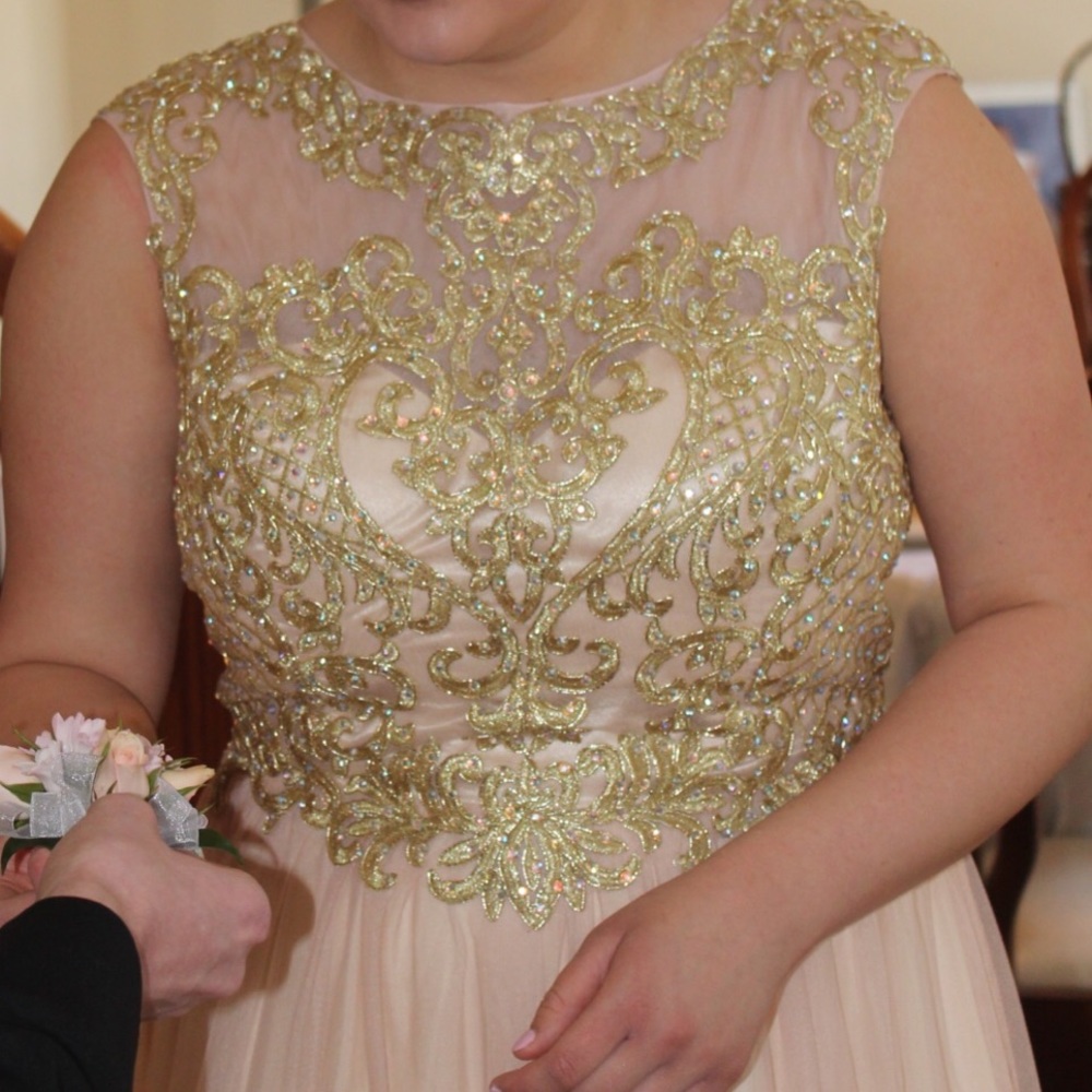 Pink Ball Gown Prom Dress - Picture 3 of 7